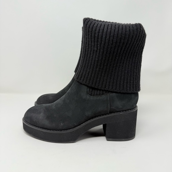 New Eileen Fisher Jala Tumbled Nubuck Platform Boot Sz US 7.5 - Picture 5 of 11